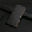 For iPhone Air Case Genuine Cow Leather Phone Cover Nappa Texture - Black - 7