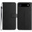 For iPhone Air Case Wallet Imprint PU Leather Flip Folio Phone Cover - Black - 1