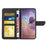 For iPhone 18 Pro Max / 17 Pro Max Case Butterfly Flower Imprinted Leather Phone Cover with Strap - Black - 2