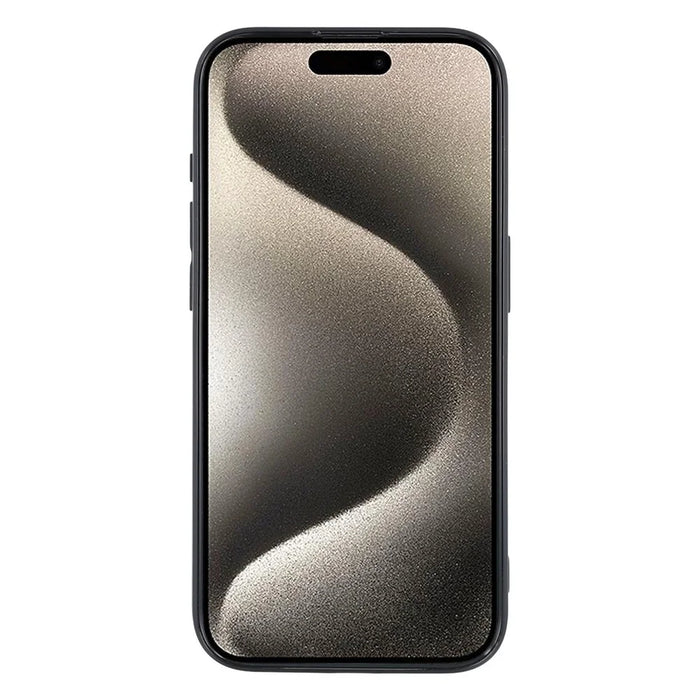 25Pcs For iPhone 15 Pro Case 1.2mm TPU Matte Phone Cover - Black - 2