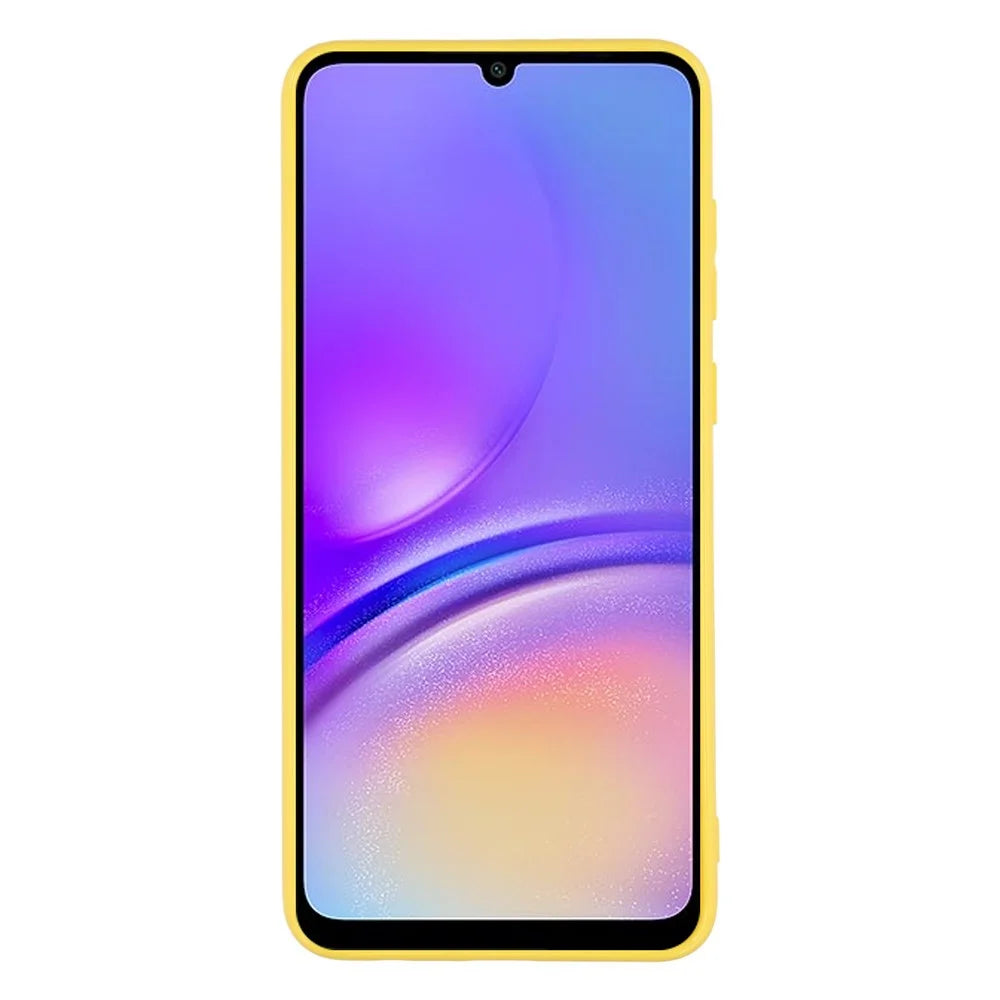 25Pcs For Samsung Galaxy A05 4G Case 1.2mm TPU Matte Phone Cover - Yellow - 2