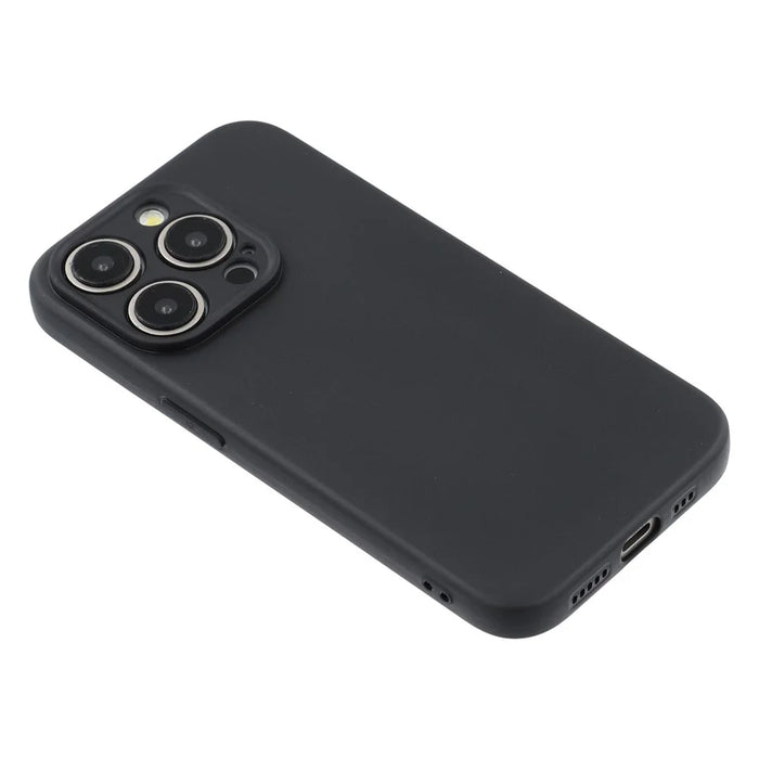 25Pcs For iPhone 12 Pro Max Case 1.2mm TPU Matte Phone Cover - Black - 4