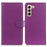 PU Leather Phone Case For Samsung Galaxy S23, Litchi Texture Flip Wallet Cover with Foldable Stand - Purple - 1