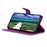 PU Leather Phone Case For Samsung Galaxy S23, Litchi Texture Flip Wallet Cover with Foldable Stand - Purple - 2