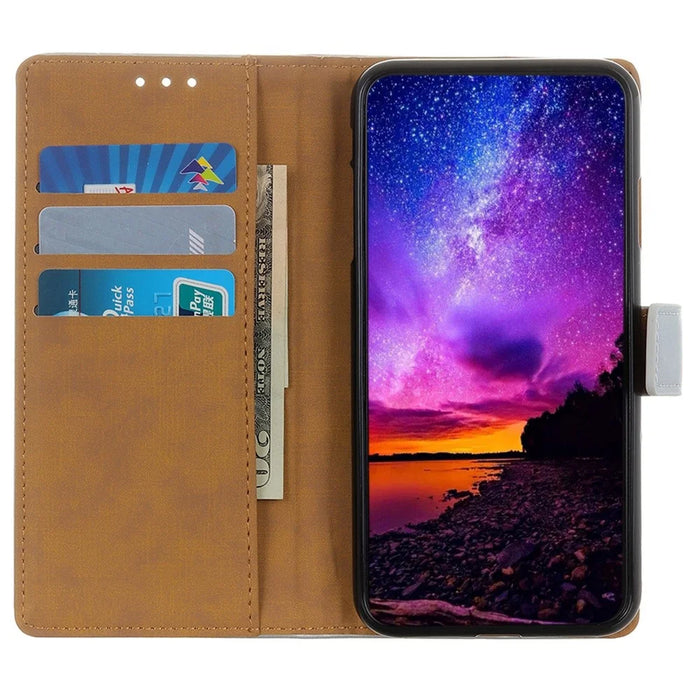 For Samsung Galaxy S23 PU Leather Phone Anti-drop Cover Foldable Stand Protective Case with Wallet - Black - 2