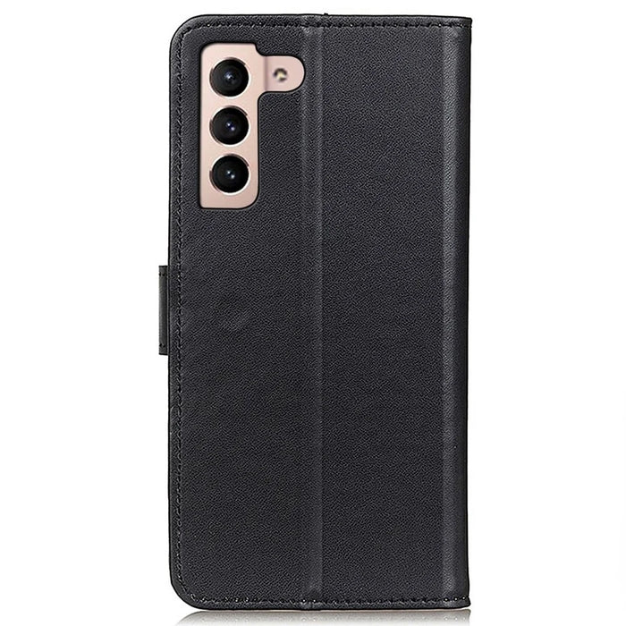 For Samsung Galaxy S23 PU Leather Phone Anti-drop Cover Foldable Stand Protective Case with Wallet - Black - 7