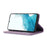 For Samsung Galaxy A55 5G Case Wallet Magnetic Closing Leather Flip Phone Cover - Purple - 3