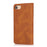 For iPhone 17e / 16e Case Wallet Magnetic Closing Leather Flip Phone Cover - Brown - 7