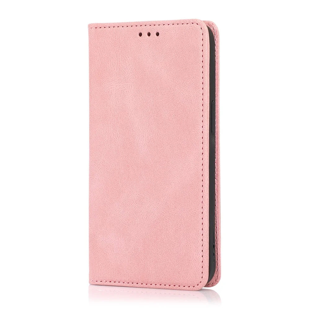For iPhone 16 Pro Max Case Wallet Magnetic Closing Leather Flip Phone Cover - Rose Gold - 6