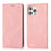 For iPhone 16 Pro Case Wallet Magnetic Closing Leather Flip Phone Cover - Rose Gold - 1