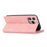 For iPhone 16 Pro Case Wallet Magnetic Closing Leather Flip Phone Cover - Rose Gold - 4
