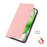 For iPhone 16 Pro Case Wallet Magnetic Closing Leather Flip Phone Cover - Rose Gold - 5