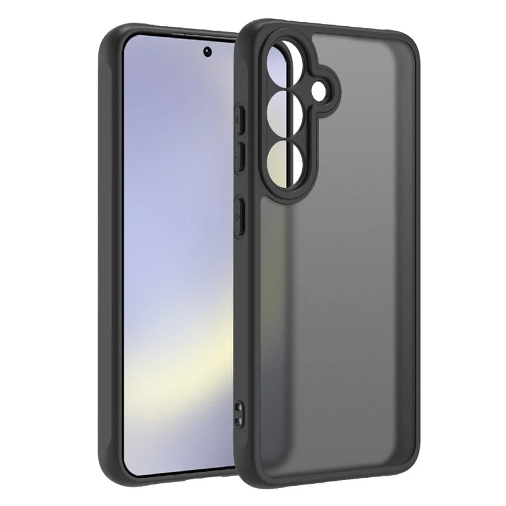 For Samsung Galaxy S25+ Case Skin Touch Matte PC + TPU Shockproof Phone Back Cover - 2