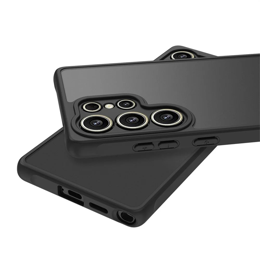 For Samsung Galaxy S25 Ultra Case Skin Touch Matte PC + TPU Shockproof Phone Back Cover - 4