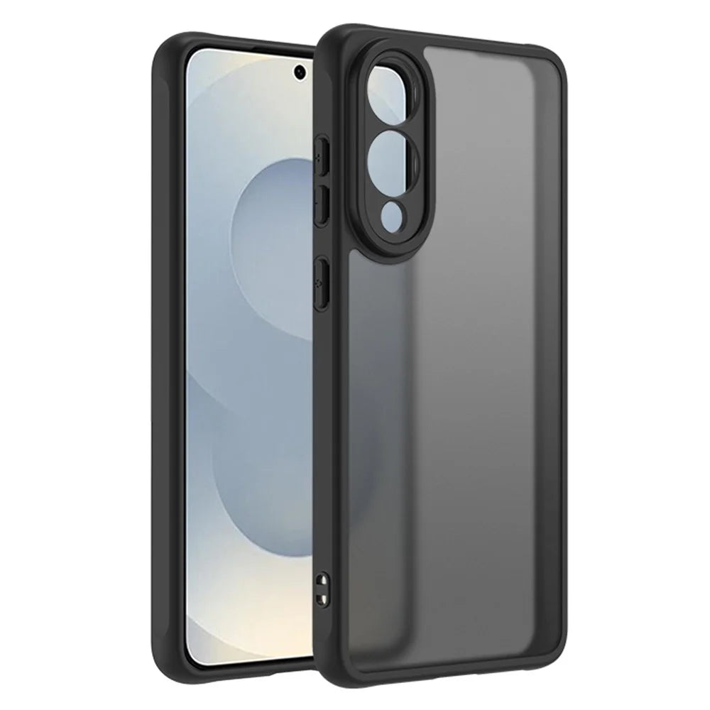 For Samsung Galaxy S25 Edge Case Skin Touch Matte PC + TPU Shockproof Phone Back Cover - 2