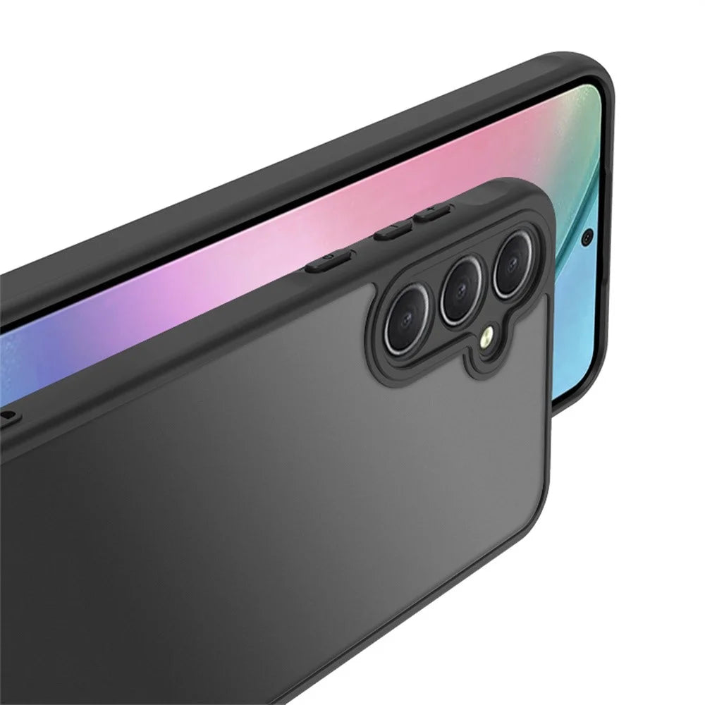 For Samsung Galaxy A35 5G Case Skin Touch Matte PC + TPU Shockproof Phone Back Cover - 3