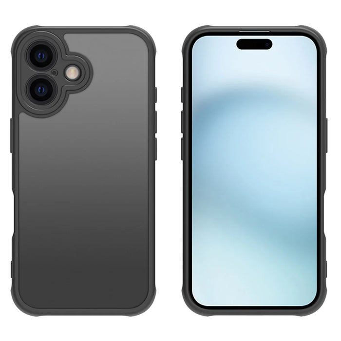 For iPhone 16 Case Skin Touch Matte PC + TPU Shockproof Phone Back Cover - 3