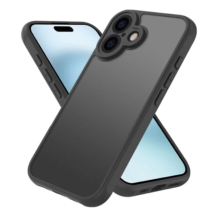 For iPhone 16 Case Skin Touch Matte PC + TPU Shockproof Phone Back Cover - 4