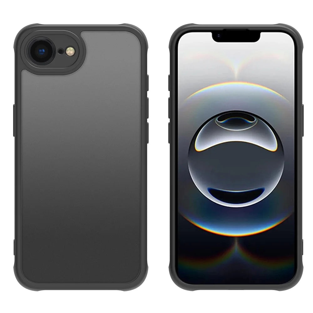 For iPhone 17e / 16e Case Skin Touch Matte PC + TPU Shockproof Phone Back Cover - 3