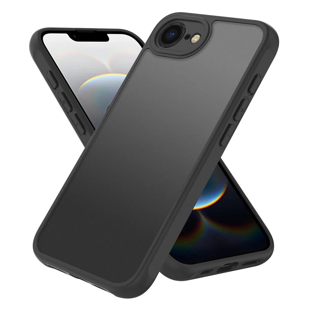 For iPhone 17e / 16e Case Skin Touch Matte PC + TPU Shockproof Phone Back Cover - 5