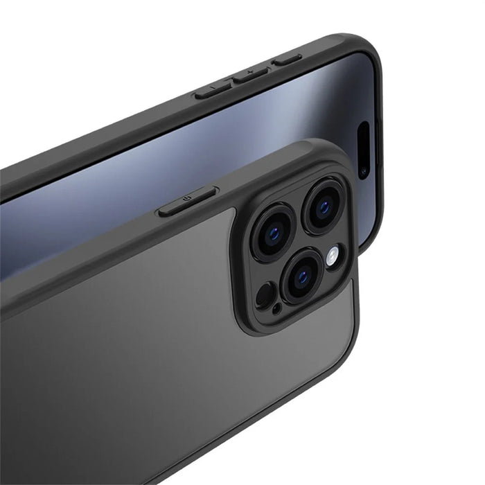 For iPhone 15 Pro Max Case Skin Touch Matte PC + TPU Shockproof Phone Back Cover - 3