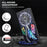 For Samsung Galaxy S23+ PU Leather 3D Pattern Printing Shockproof Case Foldable Stand Phone Wallet Cover with Wrist Strap - Dream Catcher - 4