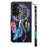 For Samsung Galaxy S23+ PU Leather 3D Pattern Printing Shockproof Case Foldable Stand Phone Wallet Cover with Wrist Strap - Dream Catcher - 7