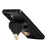 For Samsung Galaxy A36 5G Case Card Holder Kickstand PU Leather + TPU Phone Cover with Shoulder Strap - Black - 2