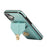 For iPhone 16 Case Card Holder Kickstand PU Leather + TPU Phone Cover with Shoulder Strap - Green - 3