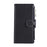 For Samsung Galaxy  S25 Ultra Case Zipper Wallet Leather Phone Cover with Wrist Strap - Black - 6