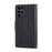 For Samsung Galaxy  S25 Ultra Case Zipper Wallet Leather Phone Cover with Wrist Strap - Black - 7