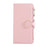 For Samsung Galaxy A35 5G Case Zipper Wallet Leather Phone Cover with Wrist Strap - Pink - 6