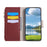 For Samsung Galaxy A55 5G Case Zipper Wallet Leather Phone Cover with Wrist Strap - Wine Red - 2
