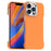 For iPhone 13 Pro Max Case Frameless Ultra Thin TPU + PET Phone Cover Reinforced Corners - Orange - 1