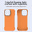 For iPhone 13 Pro Max Case Frameless Ultra Thin TPU + PET Phone Cover Reinforced Corners - Orange - 3