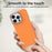 For iPhone 13 Pro Max Case Frameless Ultra Thin TPU + PET Phone Cover Reinforced Corners - Orange - 6