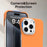 For iPhone 15 Pro Case Frameless Ultra Thin TPU + PET Phone Cover Reinforced Corners - Orange - 7
