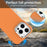 For iPhone 15 Pro Max Case Frameless Ultra Thin TPU + PET Phone Cover Reinforced Corners - Orange - 4