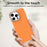 For iPhone 15 Pro Max Case Frameless Ultra Thin TPU + PET Phone Cover Reinforced Corners - Orange - 6