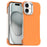 For iPhone 16 Plus Case Frameless Ultra Thin TPU + PET Phone Cover Reinforced Corners - Orange - 1
