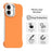 For iPhone 16 Plus Case Frameless Ultra Thin TPU + PET Phone Cover Reinforced Corners - Orange - 2