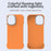 For iPhone 16 Plus Case Frameless Ultra Thin TPU + PET Phone Cover Reinforced Corners - Orange - 3