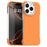 For iPhone 16 Pro Max Case Frameless Ultra Thin TPU + PET Phone Cover Reinforced Corners - Orange - 1