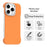 For iPhone 16 Pro Max Case Frameless Ultra Thin TPU + PET Phone Cover Reinforced Corners - Orange - 2
