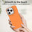 For iPhone 16 Pro Max Case Frameless Ultra Thin TPU + PET Phone Cover Reinforced Corners - Orange - 6