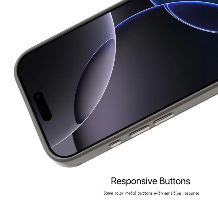 For iPhone 16 Plus Case TPU + Acrylic Clear Anti-Yellowing Phone Back Cover - Grey - 4
