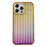 For iPhone 15 Pro Max Case Wavy Pattern Gradient Iridescent Design TPU + PC Phone Cover - Yellow - 1