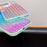 For iPhone 15 Pro Max Case Wavy Pattern Gradient Iridescent Design TPU + PC Phone Cover - Yellow - 5