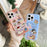 For iPhone 16 Pro Case IMD Cartoon Dog Pattern TPU Shockproof Phone Cover - Blue Plaid - 4