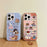 For iPhone 16 Pro Case IMD Cartoon Dog Pattern TPU Shockproof Phone Cover - Blue Plaid - 7